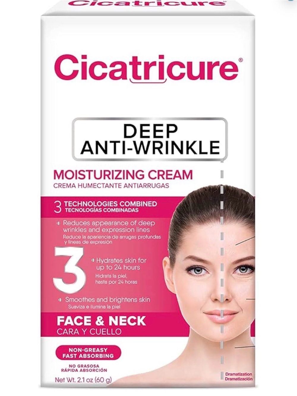 Cicatricure Crema facial antiarrugas 2.10 oz NWB